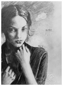 2026 Moment of hasistation 30X40 cm.